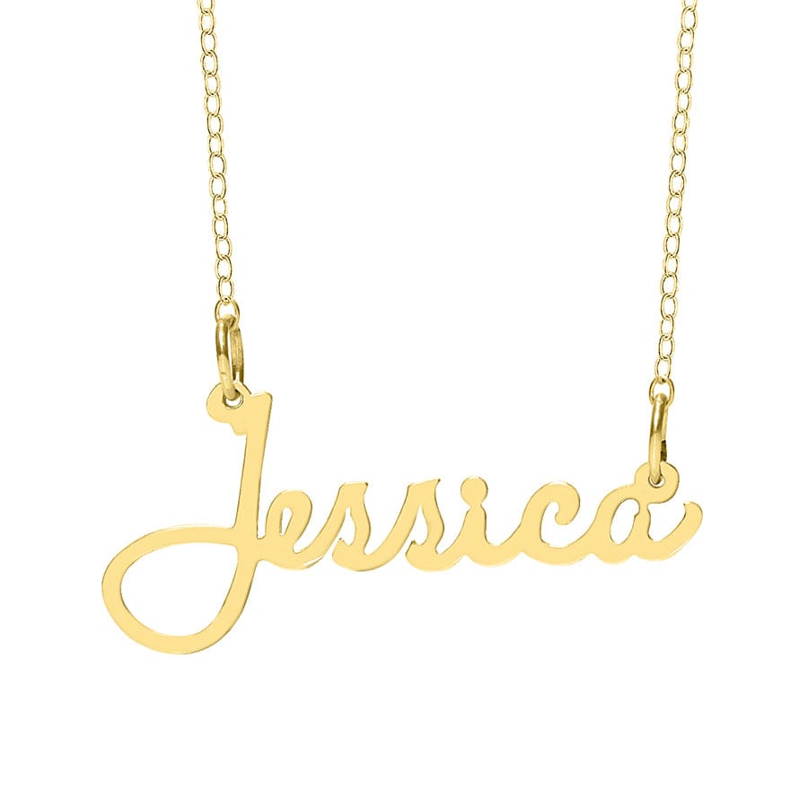 No Thanks / Gold Plated &quot;Jessica&quot; Necklace with Motif