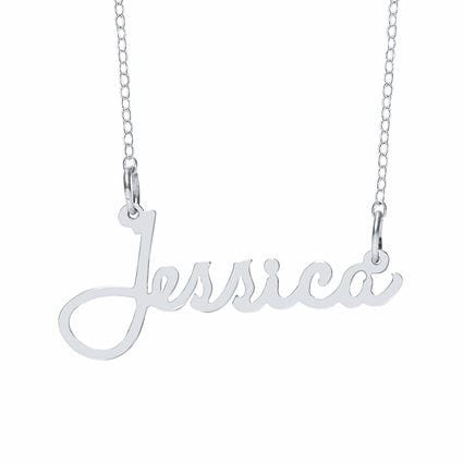 No Thanks / Silver Plated &quot;Jessica&quot; Necklace with Motif