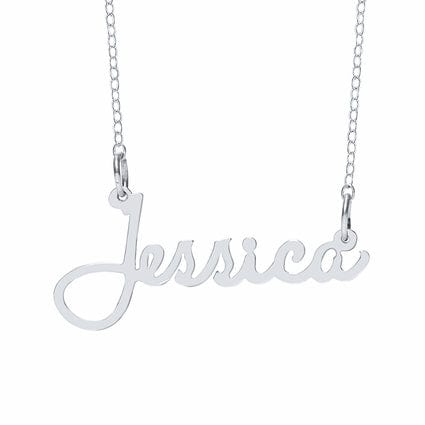 No Thanks / Silver Plated &quot;Jessica&quot; Necklace with Motif