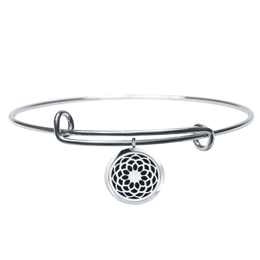 None / Essential Oil Diffuser Locket / Adjustable Bangle Aromatherapy Essential Oil Diffuser Adjustable Bangle