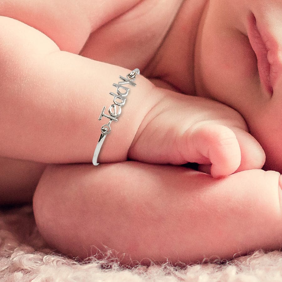 Personalized Baby Name Bangle Bracelet
