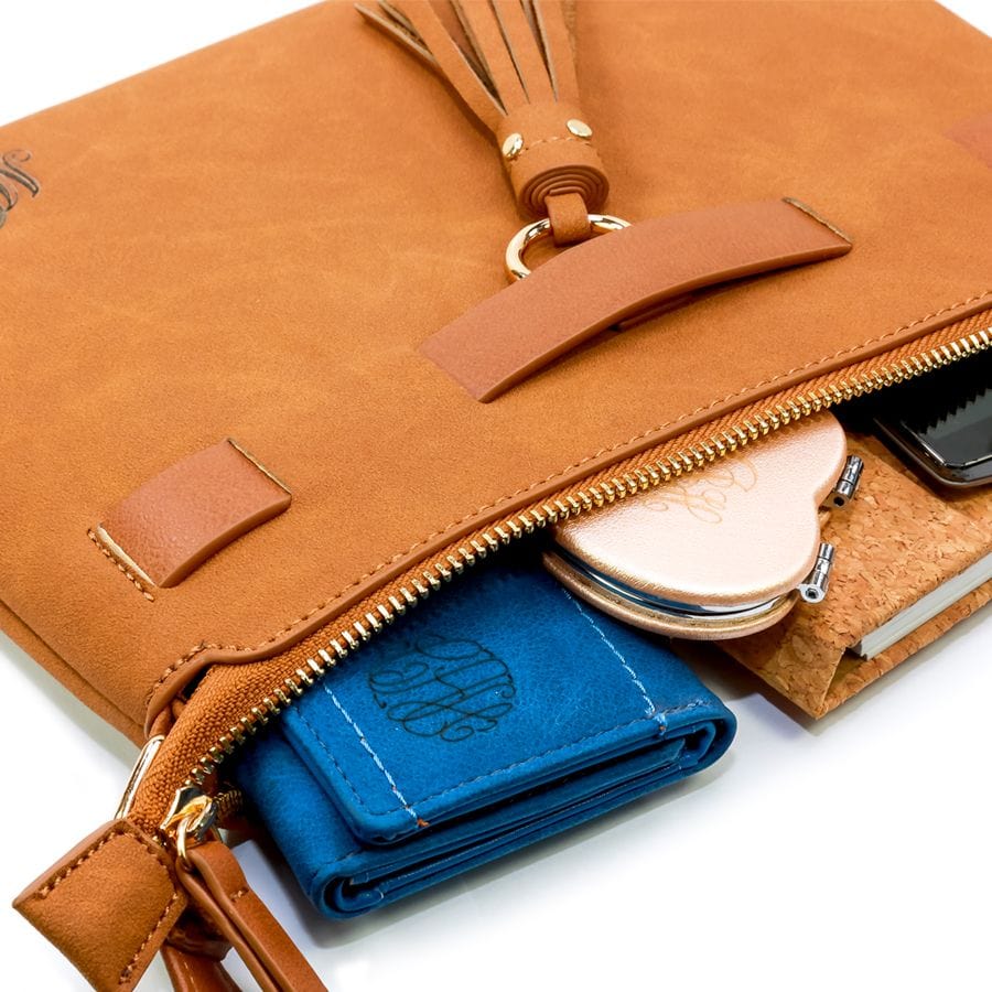 Personalized Chic Purse with Tassel Accent