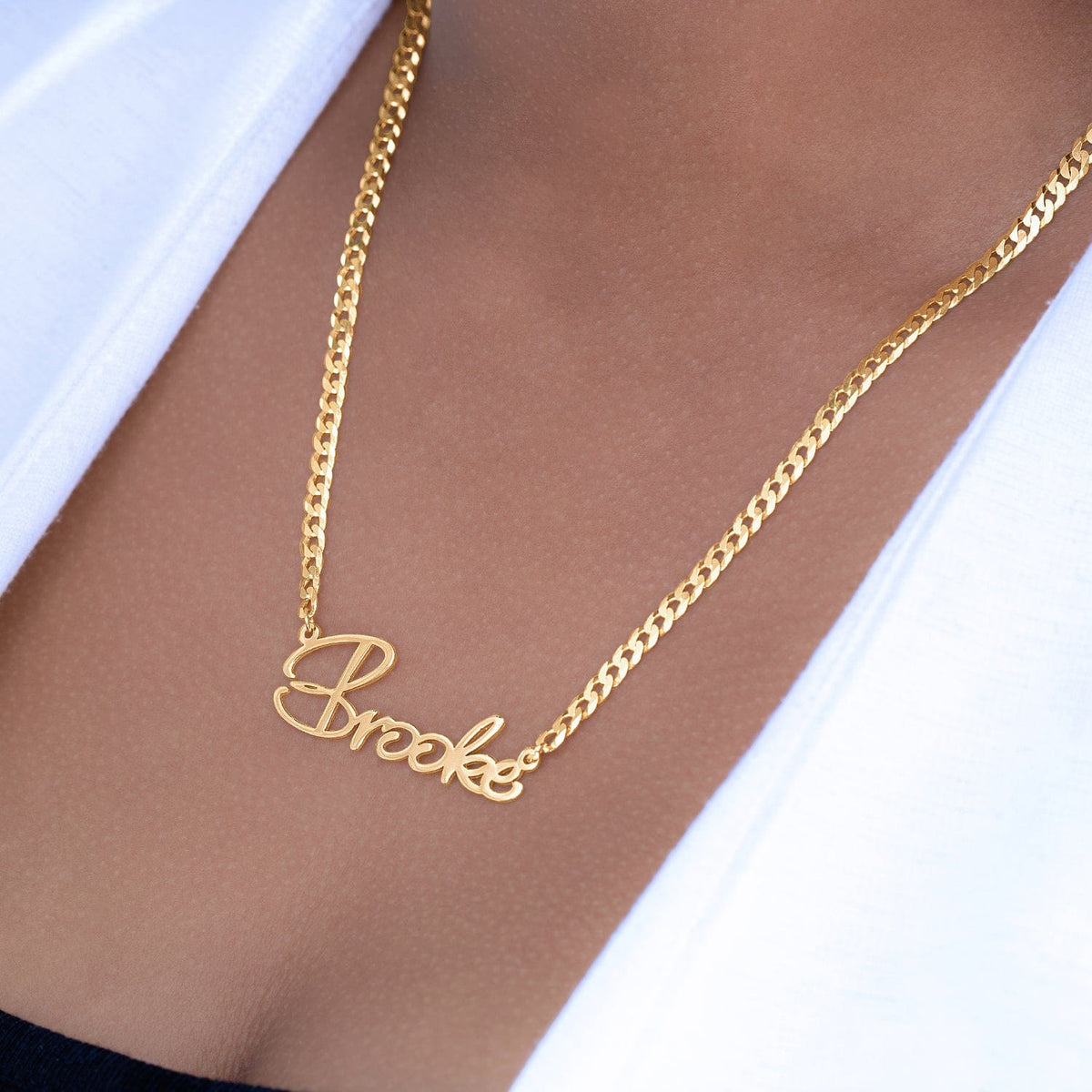 Personalized Nameplate Necklace &quot;Brooke&quot;