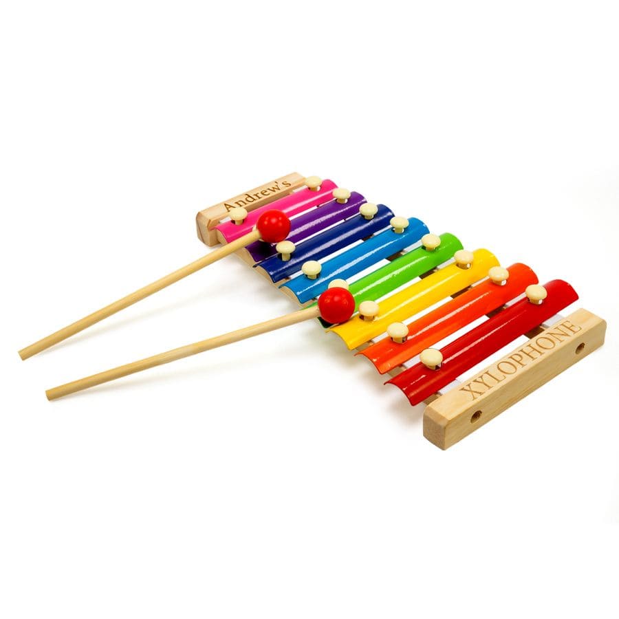Personalized Wooden Multi-Color Xylophone