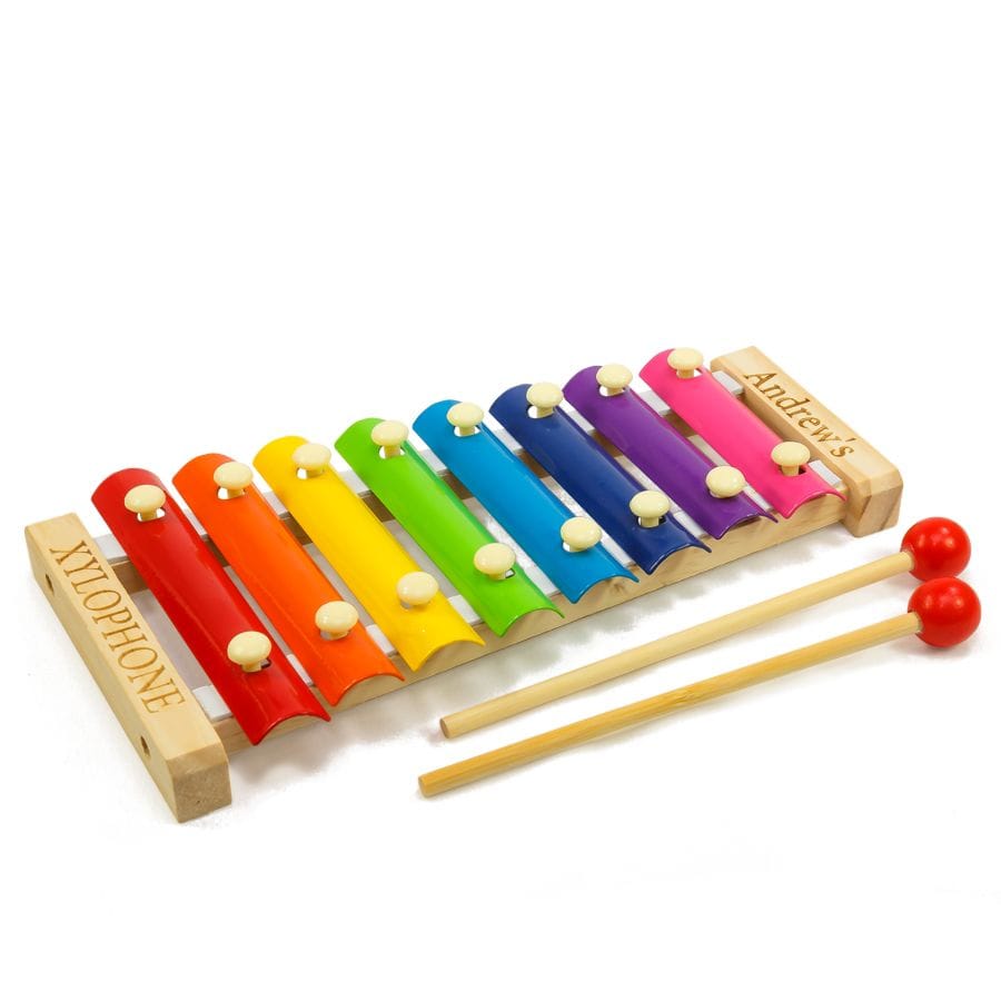 Personalized Wooden Multi-Color Xylophone