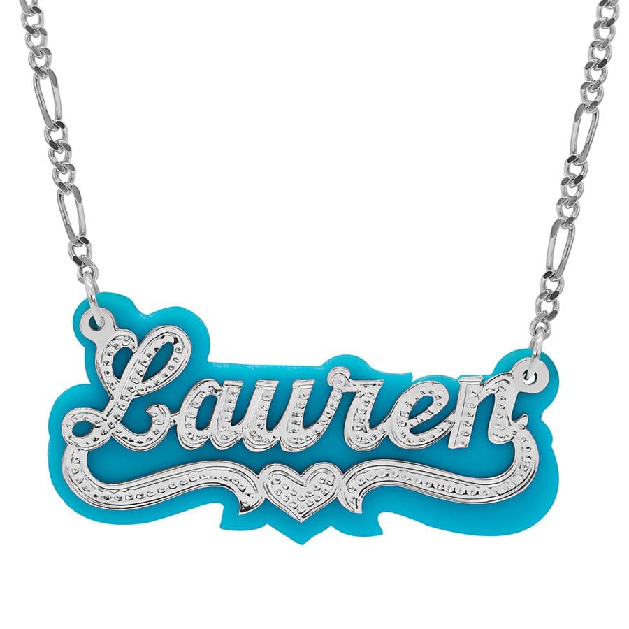 Acrylic sales name necklace