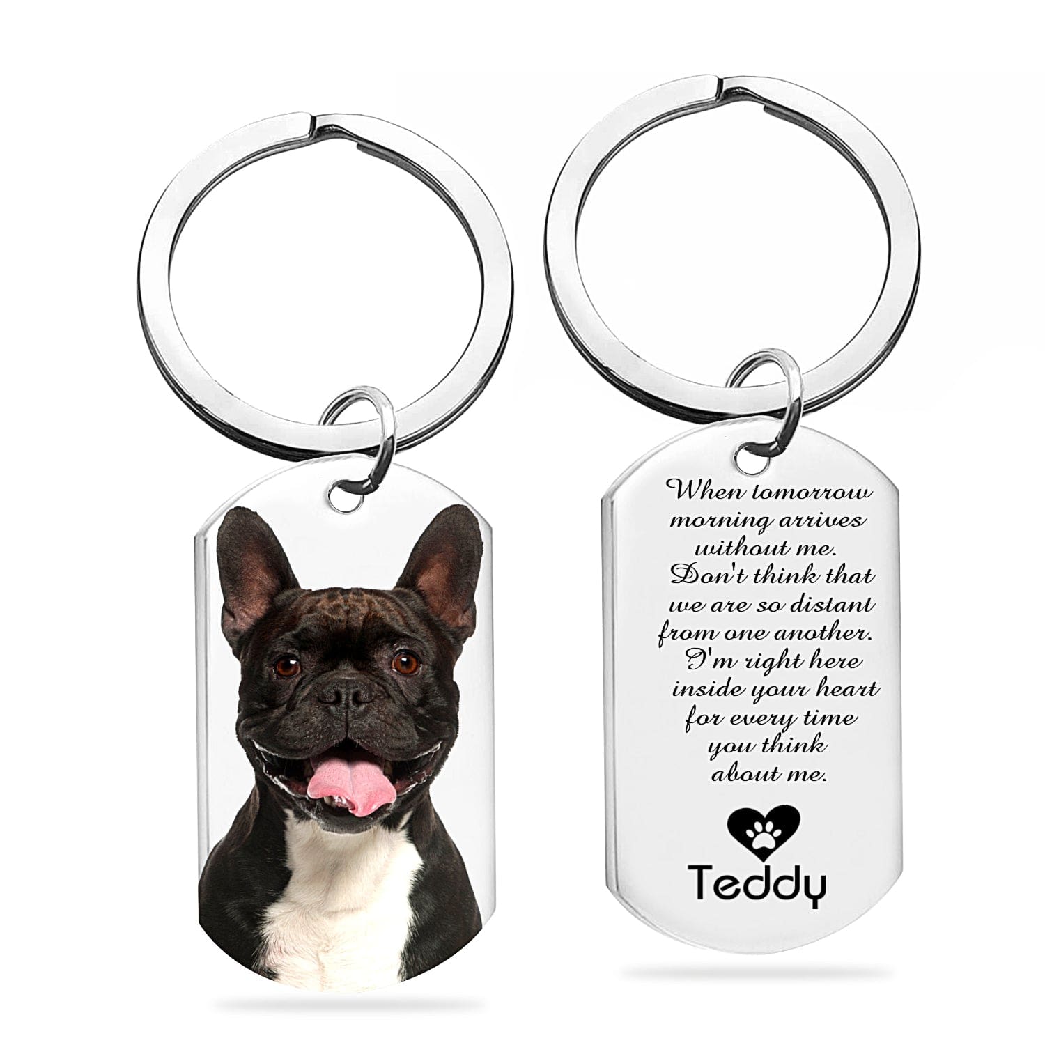 Gold Tone Stainless Steel Personalized Dog Tag Pendant
