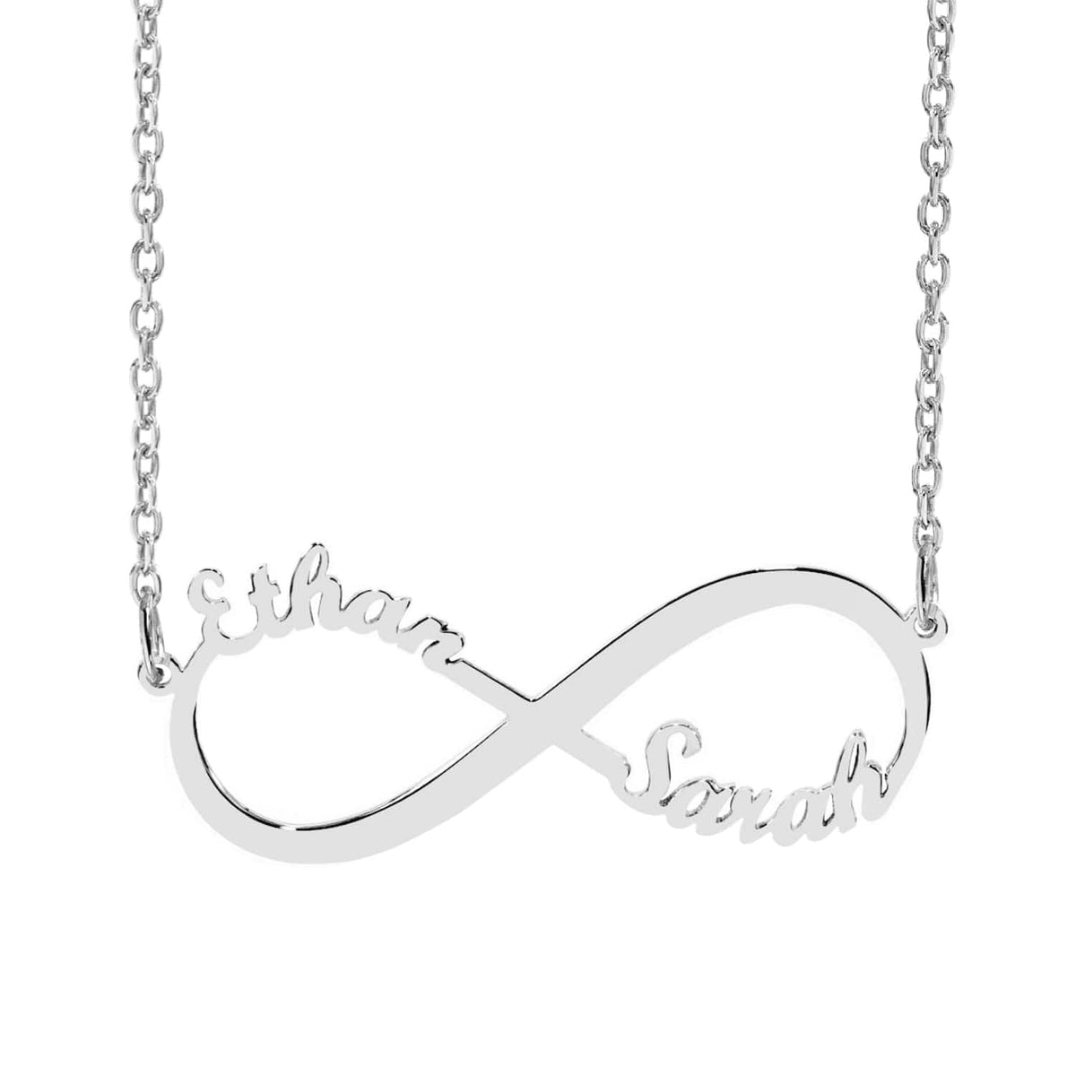 Sterling Silver / Link Chain Infinity Name Necklace