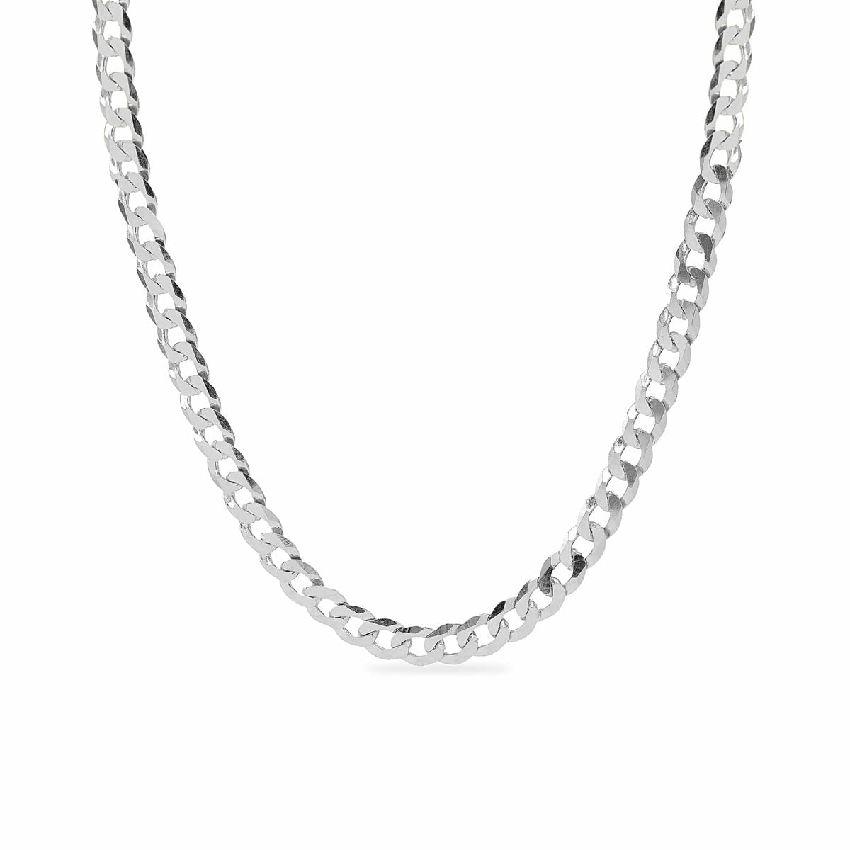 Sterling Silver NAKED CUBAN CHAIN
