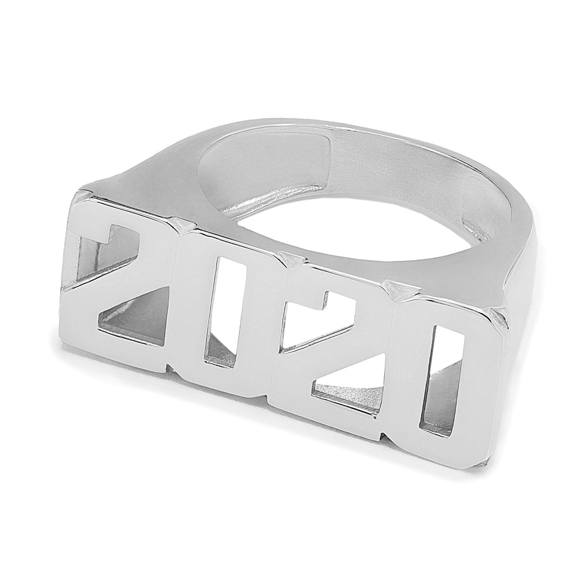 Sterling Silver Personalized Year Ring
