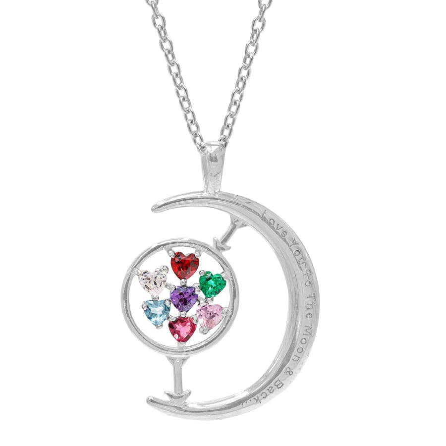 Style 5 / Sterling Silver Family Birthstones Pendant
