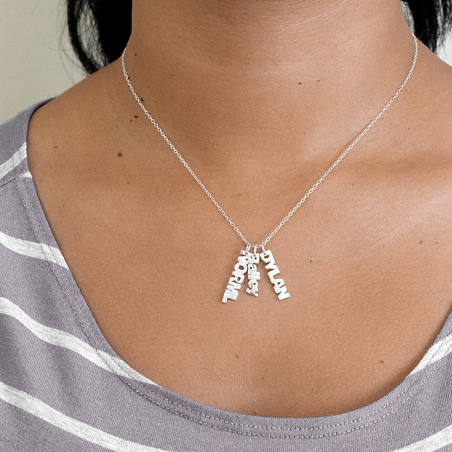 Vertical Mini Name Necklace