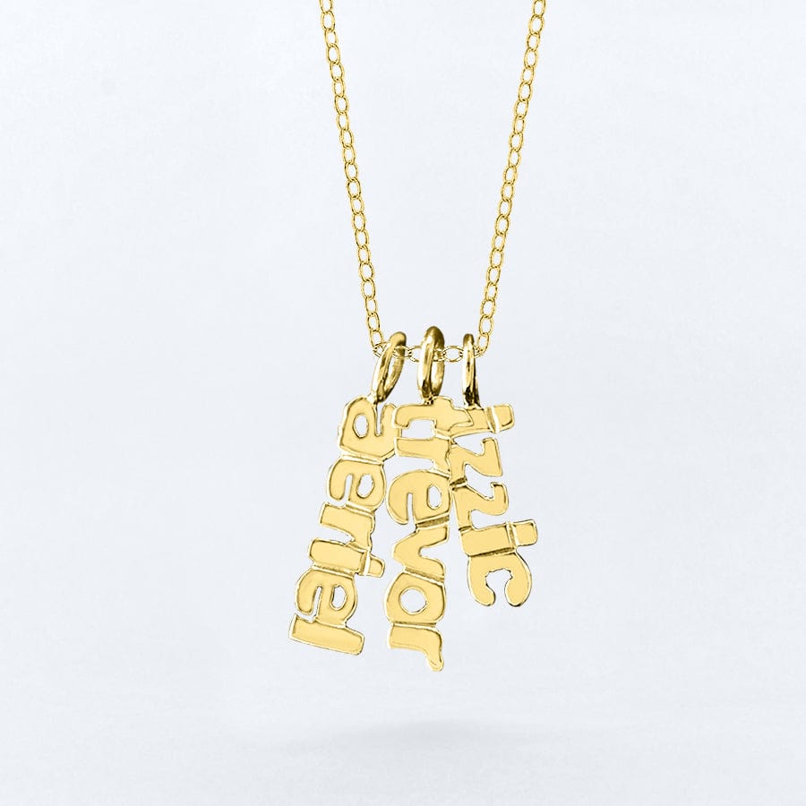 Vertical Mini Name Necklace