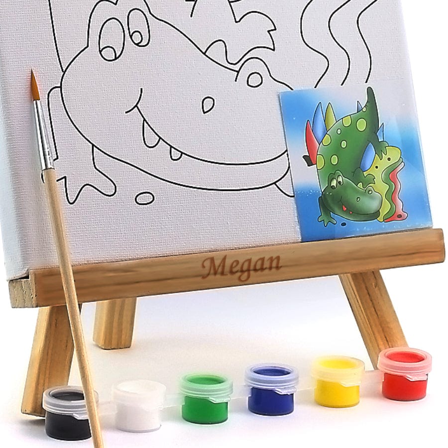 Yes - Personalize the Easel sets 2 Canvas &amp; Wooden Painting Easel Sets
